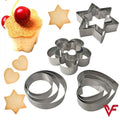 12-Piece Stainless Steel Cookie Cutter Set – DIY Baking Molds in Star, Heart &amp; Various Shapes – Multi-Purpose Kitchen Tools for Cookies, Cakes, Fried Eggs &amp; More