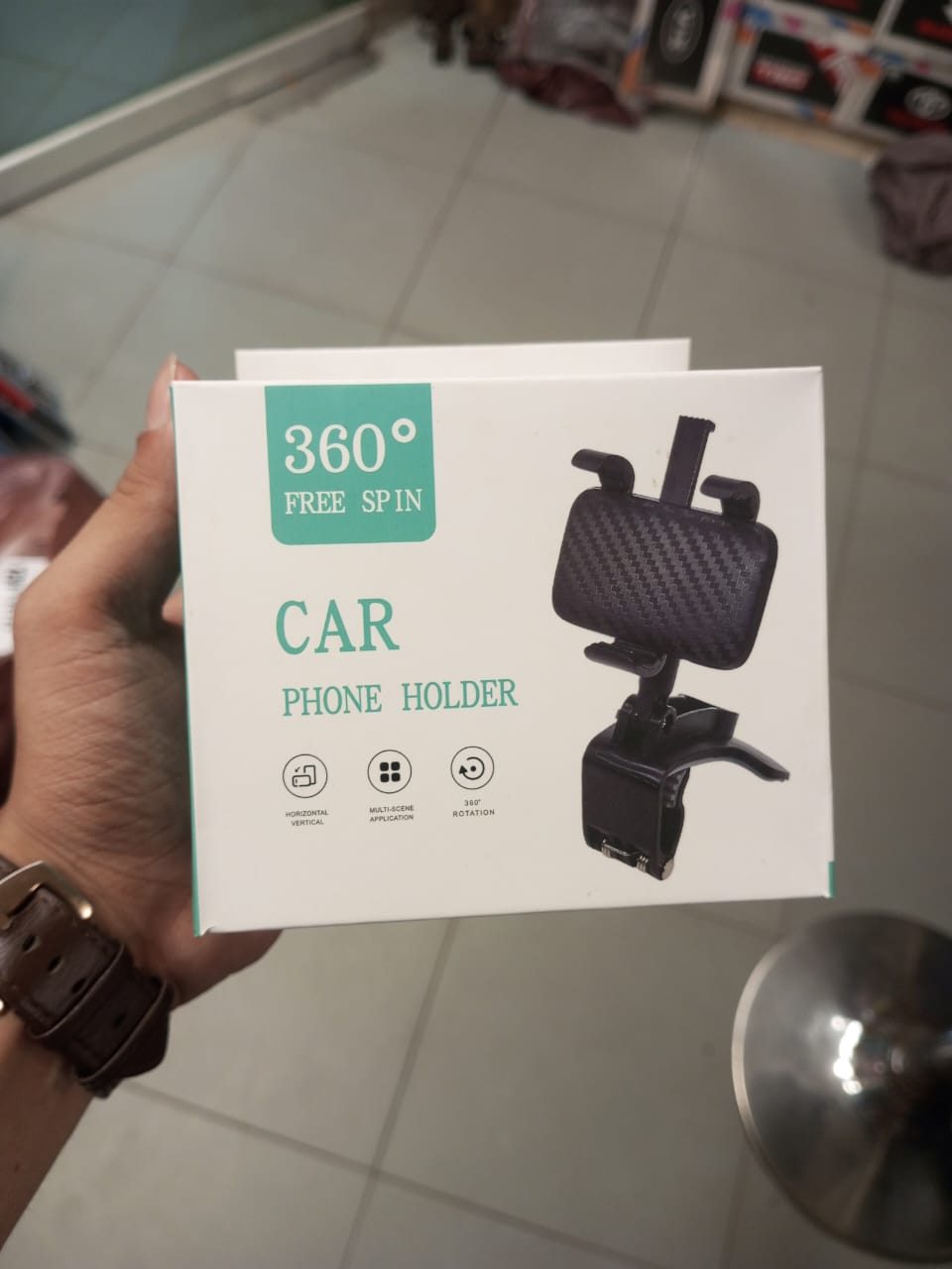 CAR Smart Phone Holder - 360 Free Spin | 360° Mobile Holder Foldable | 360° Rotateable Strong Grip Mobile Holder for Cars
