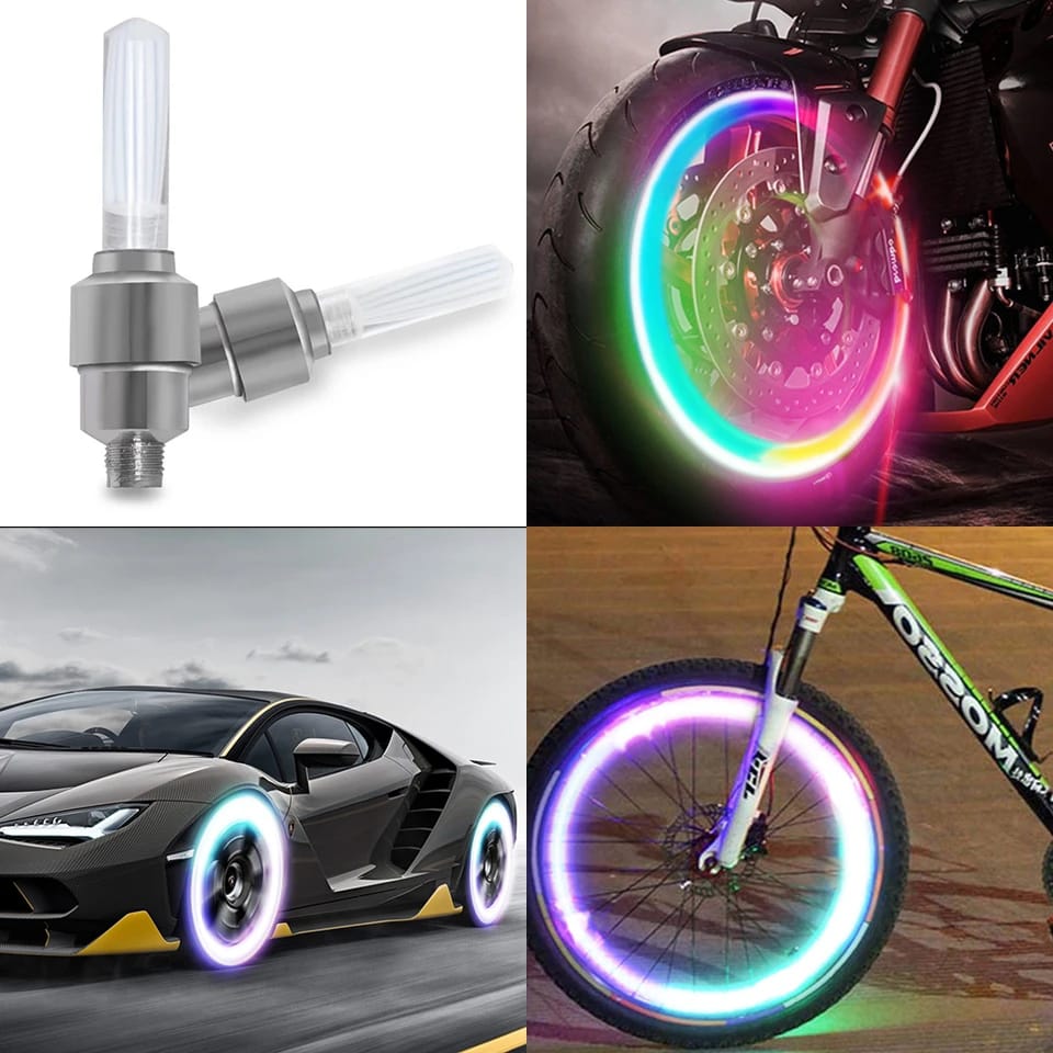 wheel light multicolor for car/bike/bicycle with bettery cells