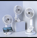 New portable 3 gears rechargeable desktop fan low noise air cooling handheld clipped circulator table fan Clip Fan USB Rechargeable Desk Fan with Sturdy Clamp, Quiet Operation, Strong Airflow with 360° Rotation for Home, Stroller, Office, Outdoor
