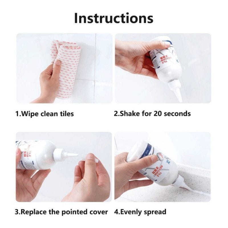 Tile Reform Glue – Waterproof Tile Gap Filler & Grout Sealant Adhesive