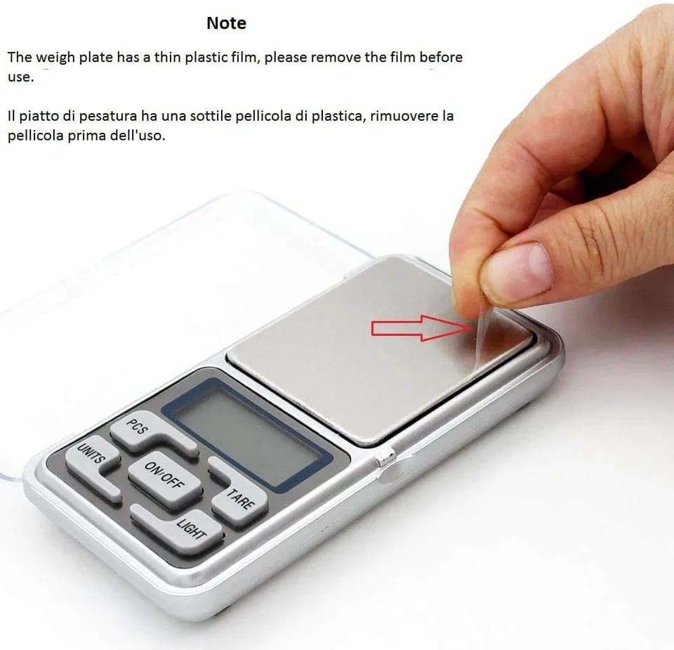 Mini Electronic Scales High Precision Pocket Digital Scale for Gold Sterling Jewelry Balance Gram For Kitchen Scale 500gx0.1g