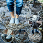 Rain Boot Thicken Waterproof Silicone Gel Shoe Cover Rain (Color random)