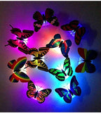 Glow In The Dark 3D Led Butterfly Night Light Led Color Changing for Kids Room (1 PCs Butterfly)