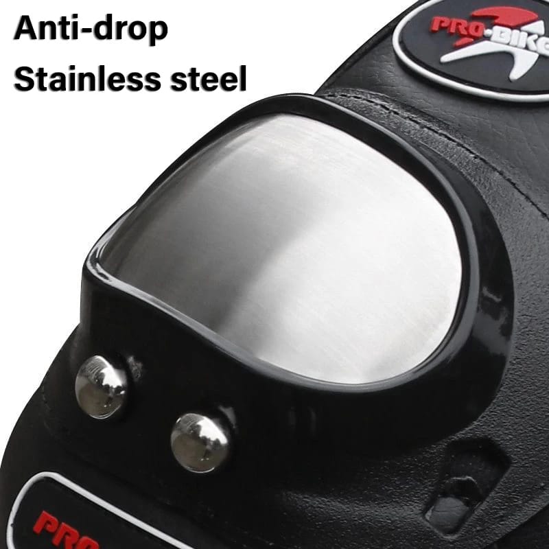 Motorcycle Elbow Pads for Men Stainless Steel Off-road Locomotive Protective Gear Anti-fall Riding Equipment (4 pcs)