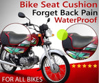 Best Bike Seat Cushion for Back Pain Red Black Waterproof Universal Relaxer Bike Seat Cushion and Motorcycle Seat Cover for all bikes( Red Black )