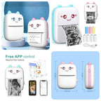 Mini Portable Pocket Thermal Printer – Wireless Receipt & Photo Printer (Random Color)