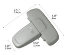 Child Safety Fridge Lock , Baby Safety Refrigerator Freezer Door Lock, No Tools Need or Drill