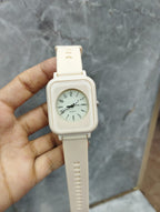 Curren Rubbar Belt Ladies Watch Model Square - Without Box