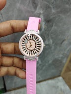 Curren Rubbar Belt Ladies Watch Model Diamond Round - Without Box