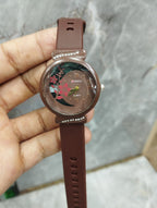Curren Rubbar Belt Ladies Watch Model Golden Princess - Without Box