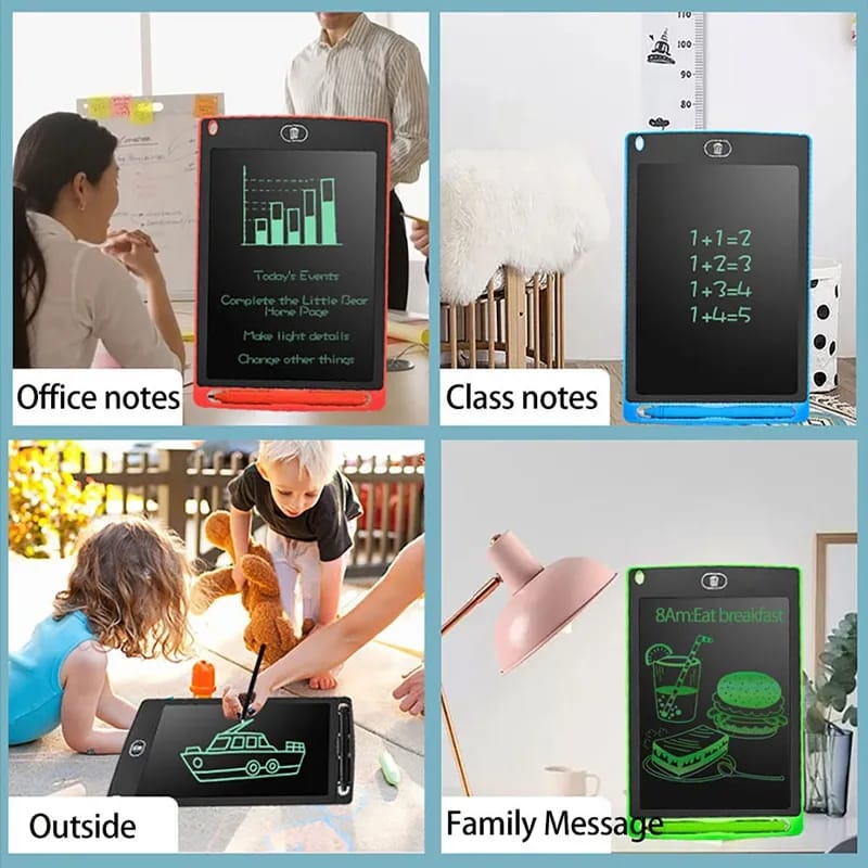 ( 8.5 / 10inch ) - LCD Writing Drawing Tablet | Kids Learning Table - Multi color  (Random color)