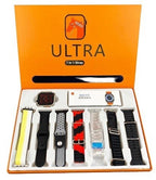 7 in 1 Ultra Smart Watch | 2.0" LCD | 7 Premium Straps | Bluetooth Calling | Wireless Charging | Heart Rate, GPS &amp; Sleep Tracker - Multicolor Strap (Random Box)
