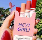 4-in-1 Trending Lipstick Set – Cigarette-Shaped Matte Lipsticks, Long-Lasting, Easy to Apply, Non-Sticky &amp; Fade-Resistant Lip Gloss for Makeup Lovers