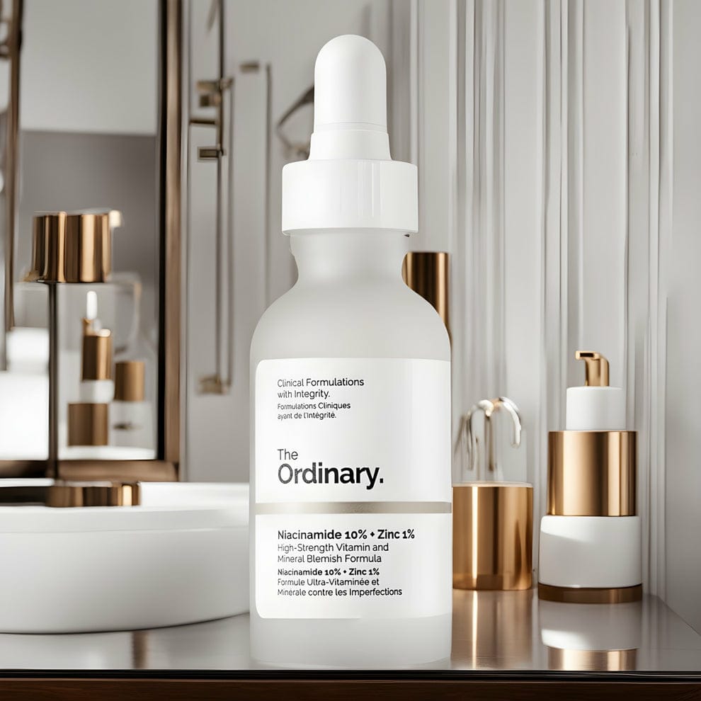 The Ordinary Niacinamide 10% + Zinc 1% Serum – 30ml High-Strength Vitamin &amp; Mineral Blemish Formula for Oil Control, Skin Brightening, and Clear, Radiant Complexion