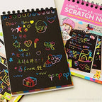 Scratch Note Pad -   Rainbow Drawing Draft Books for Children (random book)