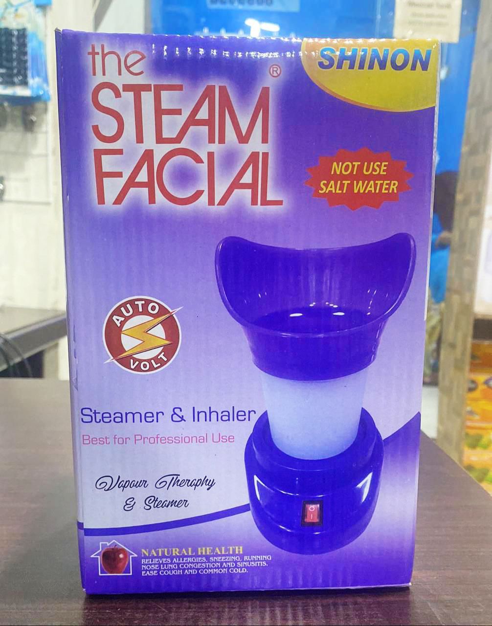 2 in1 Facial Steamer Inhaler Machine For block Nose and Facial Usage with Inhaler Cap With Box Packing