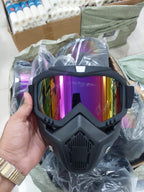 Motorcycle Protective Goggles Bike Face Mask, OFF Road Goggle Mask   multicolor
