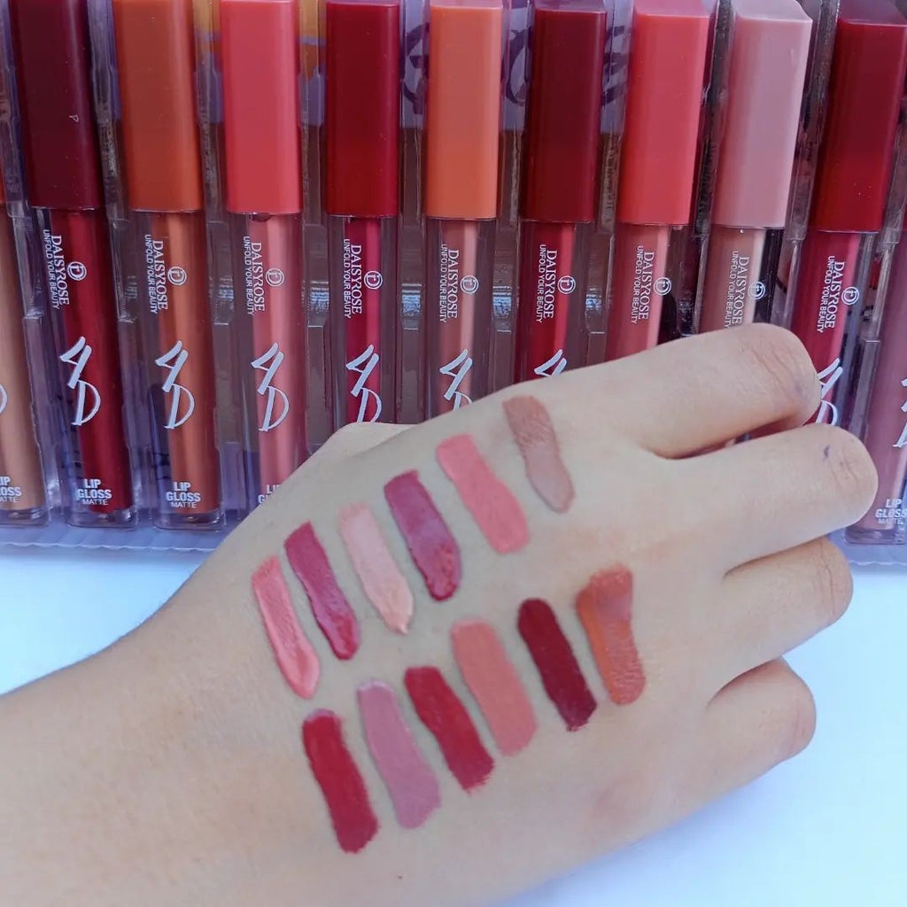 6 Pcs Matte 4D Lipgloss | lip gloss for Girls &amp; women