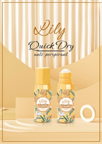 Antiperspirant Underarm Roll-On Deodorant Stick