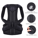 Adjustable Back Posture Corrector for Men & Women – Comfortable and Breathable Support Brace