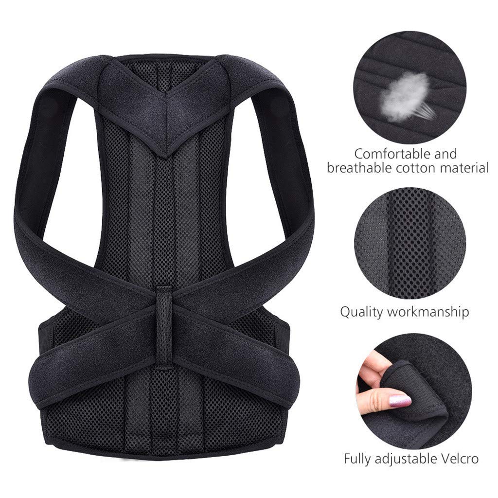 Adjustable Back Posture Corrector for Men & Women – Comfortable and Breathable Support Brace
