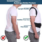 Posture Corrector Back Support Brace With Breathable Material And Fully Adjustable Velcro Straps