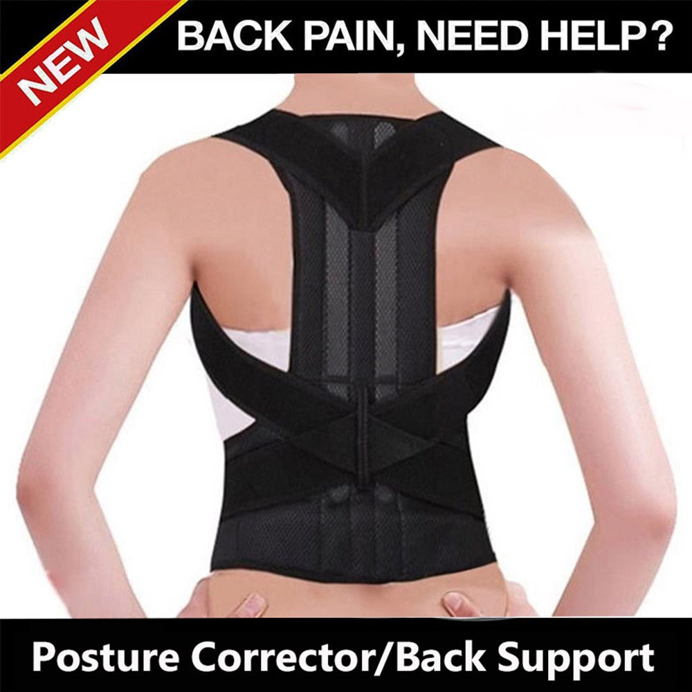 Posture Corrector Back Support Brace With Breathable Material And Fully Adjustable Velcro Straps