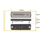 1 pc  LED Motorcycle Light Moto Rear Lights 40 LED Dual Color Light Guide Flow Direction Turning Brake Tail Lamp