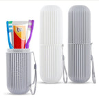 Portable Toothbrush Holder Case Toothpaste Storage Cup Household Travel (random color)