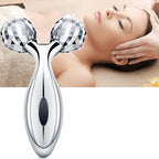 3D Face Massager Roller – 360° Rotation Handheld Y-Shape Plastic Tool for Face Lifting, Anti-Wrinkle, Skin Firming, and Full Body Relaxation | NM-091 ( Random Color )