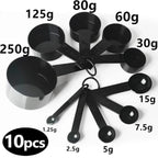 10pcs Kitchen Measuring Spoons Teaspoon Coffee Sugar Scoop Cake Baking Flour Measuring Cups Kitchen