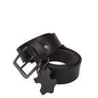 Men buffalo leather belt | Waist Belt for boys &amp; Mens (Black)