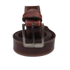 (Big Size) - Men Buffalo pull-up leather | Waist Belt for boys &amp; Mens (Maroon)