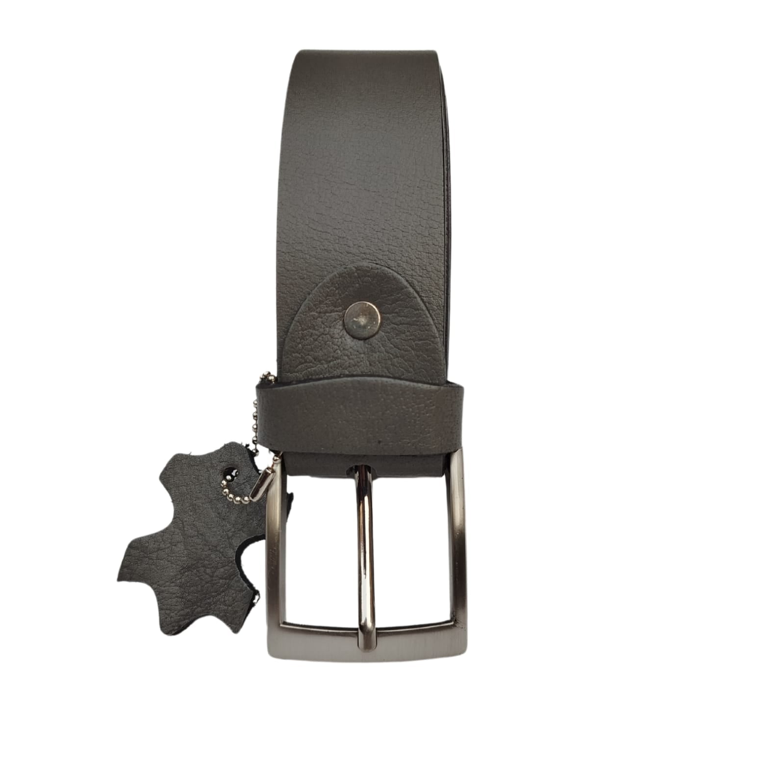 (Big Size) - Men Buffalo leather belt grey color | Waist Belt for boys &amp; Mens (Grey)