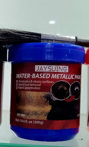 Rust paint Metallic Paint  Anti Rust Protection Coating for removing rust from metal (with brush )Steel Box - 300gm