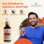 Sukoon Joint On Essential Oil Blend for pain in joints, back pain, arthritis pain, knee pain, tennis elbow, strains and sprains (30ml)
