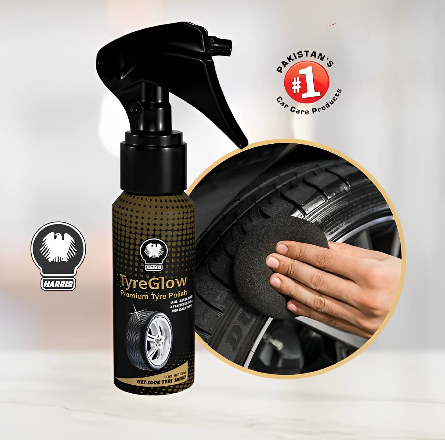 Pack of 12 Tyre glow for Tyre Shine | Best Quality Shining Spray for Car &amp; Bike Tyres 70 ML