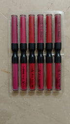 6 Pcs Set Matte and shiny dual lip gloss