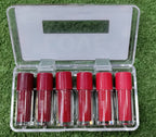 Pack of 6 High Pigment Lipgloss,