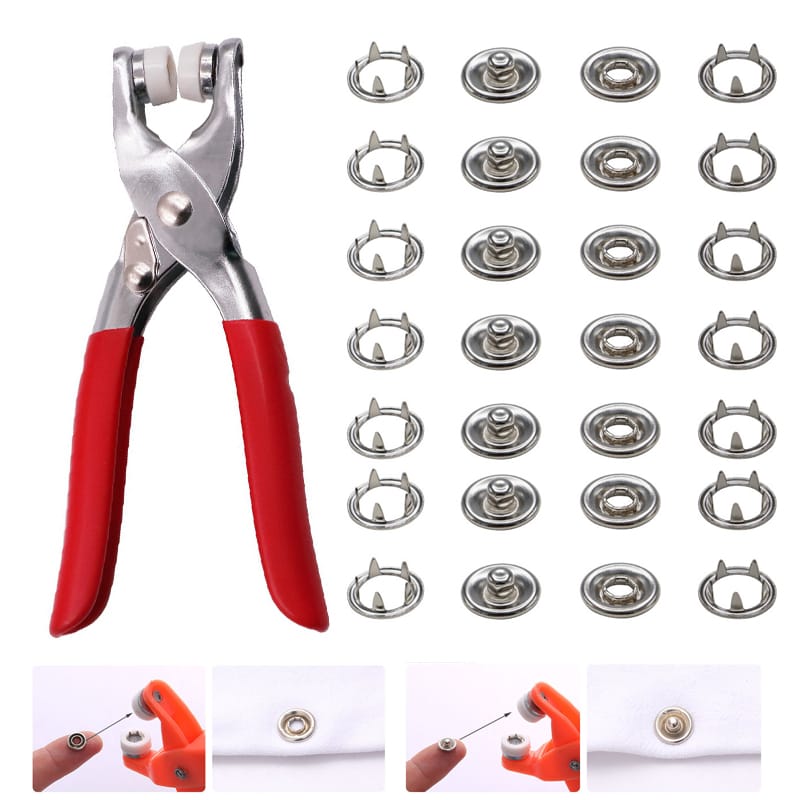 Metal Hand Press Tich Button Machine metal good quality with button - 50 Button