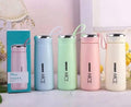 Nice Glass Bottle Water Mini Flask Bottle With Vaccum Flask And Loop Temperature Resistant, 400ml (random Colors)