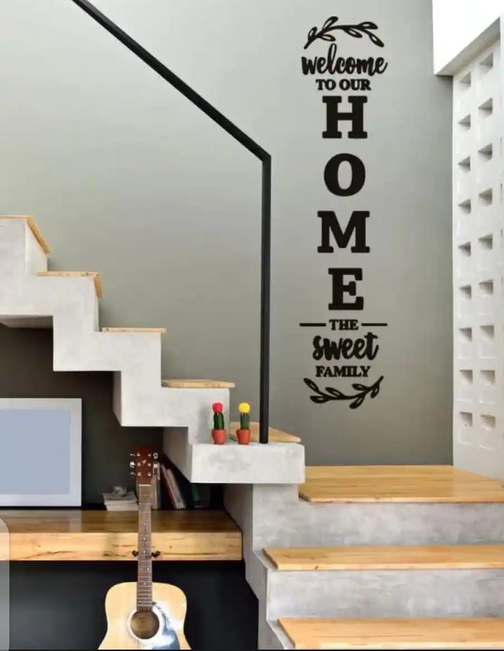 3d Wall art Welcome to Our Home the Sweet Family Wall Decoration for Home Office Dorm