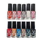 Pack Of 6 Miss rose peel off nail polish