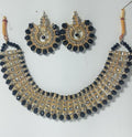Colorful chowker neckless and  crystal round earrings  jewellery set for girls, womans