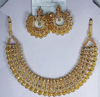 Colorful chowker neckless and  crystal round earrings  jewellery set for girls, womans