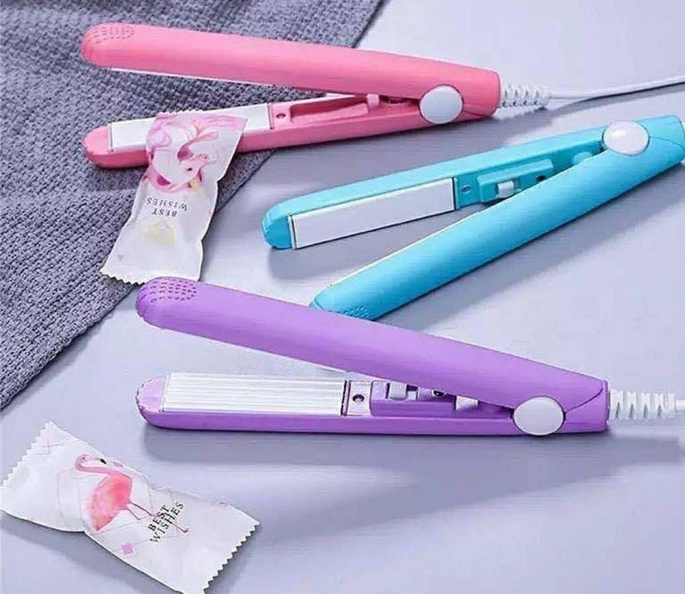 Mini Portable Hair Straightner (random color)