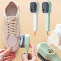 Multi-purpose Shoe Brush Soft Bristle Automatic Liquid Long Handle Cleaning Brush Clothes Board Brush Household Cleaning Tools