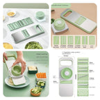 5 in 1 Vegetable Cutter Stainless Steel Multifunctional Grater For Vegetables Slicers Shredders Peeler (random color)