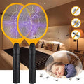 Electric Mosquito Killer Racket 2 In 1 LED Flash Light (Random Color)